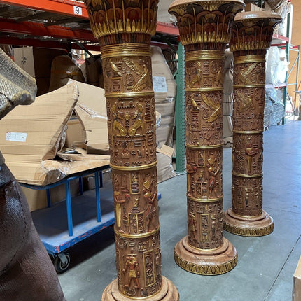 Single Egyptian Column Life Size Statue - LM Treasures 