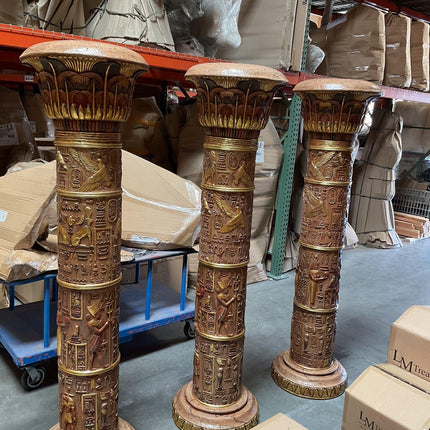 Single Egyptian Column Life Size Statue - LM Treasures 