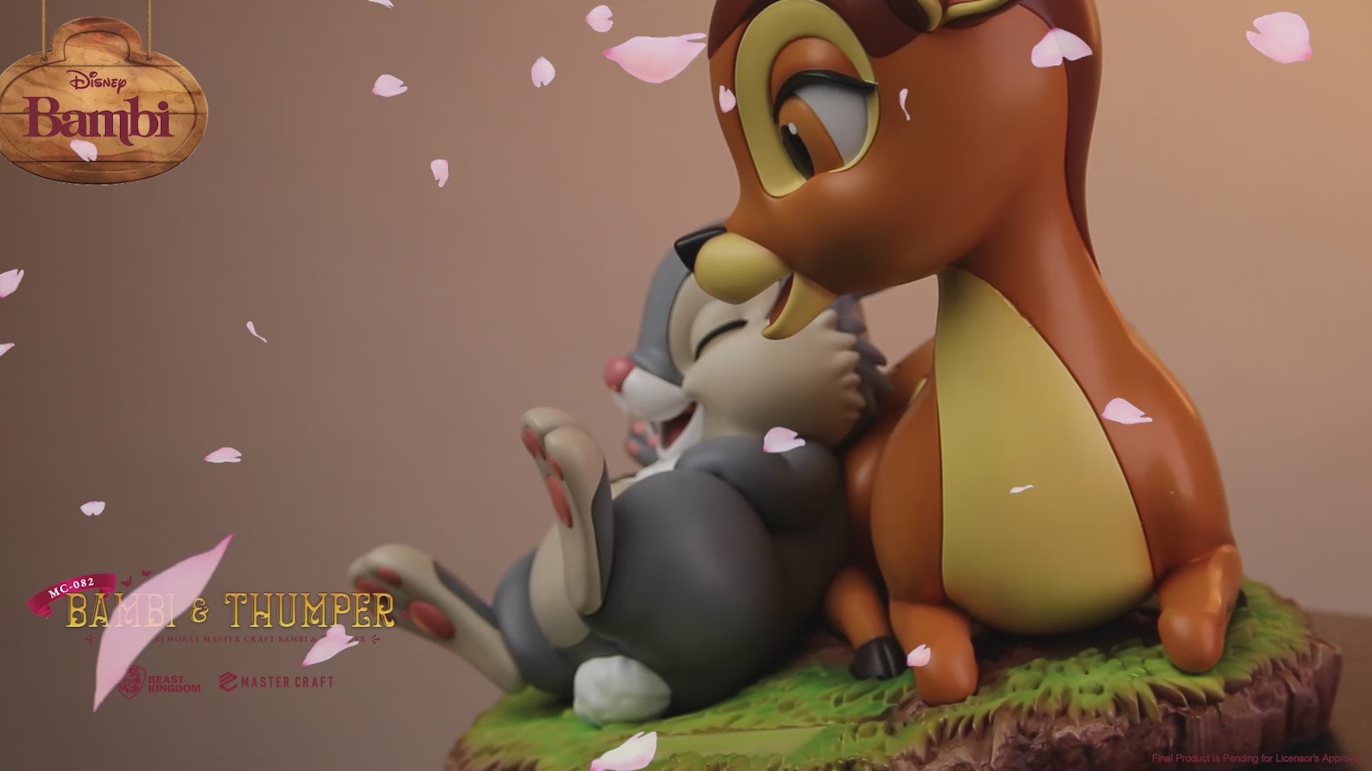 【値下】Disney BAMBI and THUMPER Mサイズ ブラック Disney Bambi and Thumper Master Craft Table Top Statue – LM