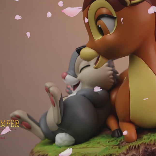 Bambi and Thumper Master Craft Table Top Statue