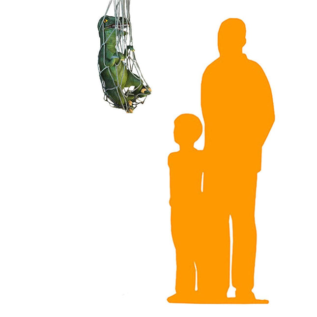 Baby T-Rex Dinosaur In Net Life Size Statue - LM Treasures 