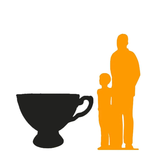 Giant Pink Tea Cup Over Sized Statue LM Treasures - PT