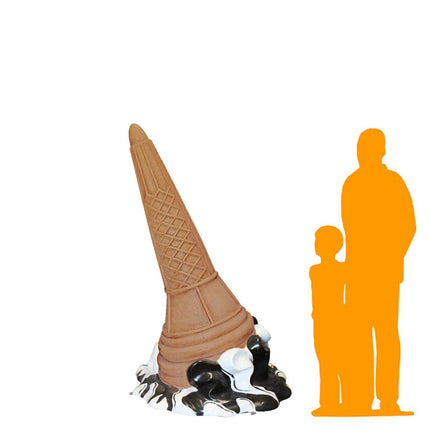 Chocolate Melting Ice Cream Over Sized Statue - LM Treasures 