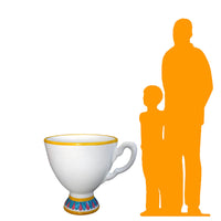 White Tea Cup Over Sized Statue - LM Treasures 