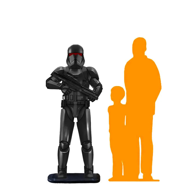 Space Trooper In Black Life Size Statue LM Treasures - PT
