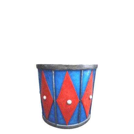 Red And Blue Drum Life Size Statue - LM Treasures 