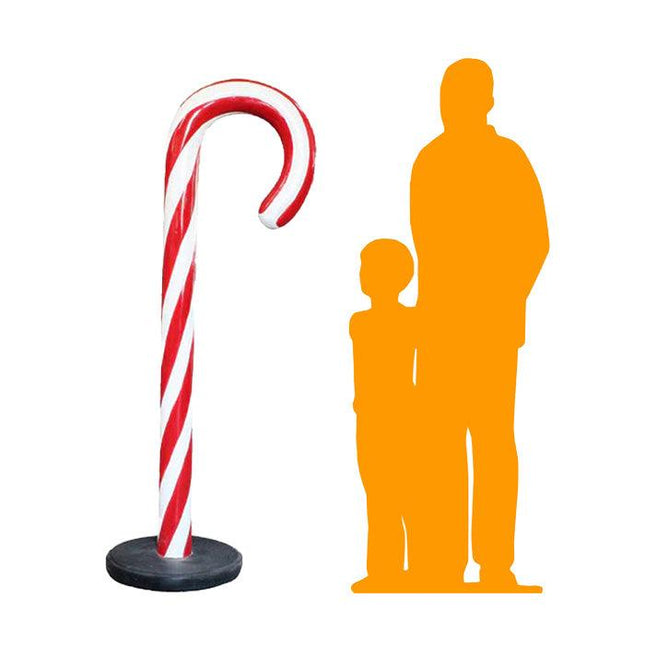 Large Peppermint Candy Cane Over Sized Statue - LM Treasures 