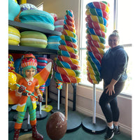 Large Rainbow Cone Lollipop Over Sized Statue - LM Treasures 