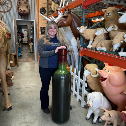Wine Bottle Over Sized Statue - LM Treasures 