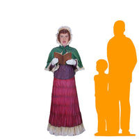 Christmas Caroler Woman Life Size Statue - LM Treasures 