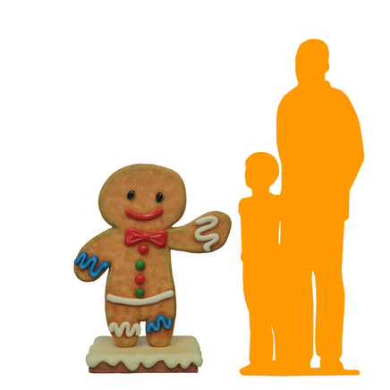 Large Boy Gingerbread Cookie Over Sized Statue - LM Treasures 