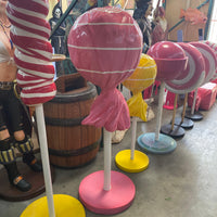 Large Pink Lollipop Over Sized Statue - LM Treasures 