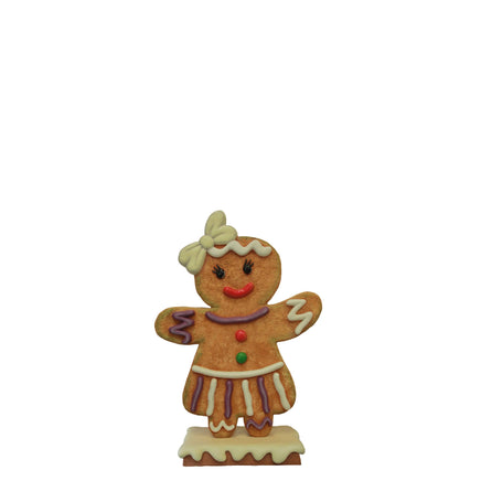 Small Girl Gingerbread Cookie Over Sized Statue - LM Treasures 