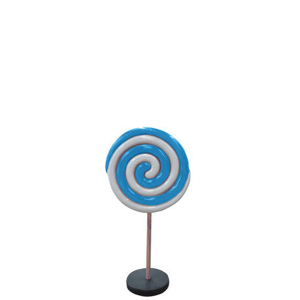 Small Blue Twirl Lollipop Over Sized Statue - LM Treasures 