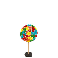 Small Rainbow Twirl Lollipop Over Sized Statue - LM Treasures 