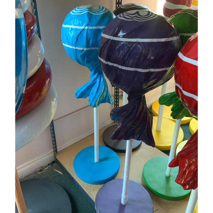 Blue Lollipop Over Sized Statue - LM Treasures 