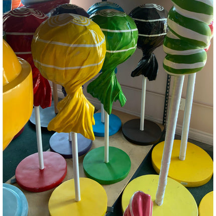 Yellow Lollipop Over Sized Statue - LM Treasures 
