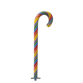 Rainbow Candy Cane No Base Over Sized Statue - LM Treasures 