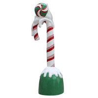 Candy Cane Snow Over Sized Statue - LM Treasures 