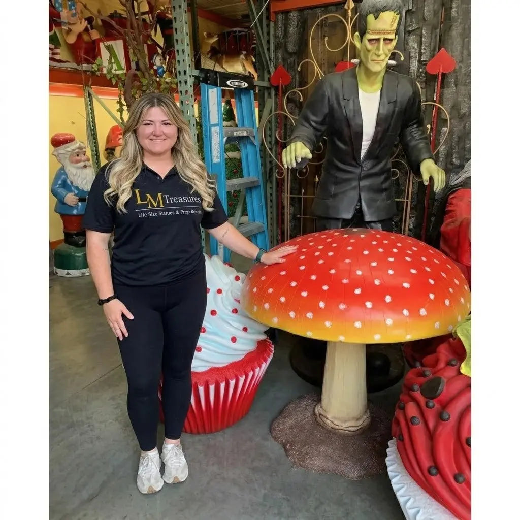 Mushroom - Large Red Over Sized Statue | LM Treasures – LM Treasures