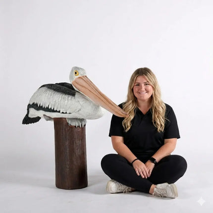 Pelican On Post Life Size Statue