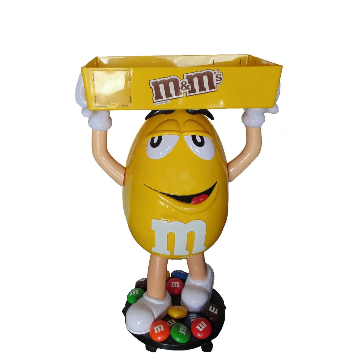 Yellow M&M Candy Cart Statue| LM Treasures