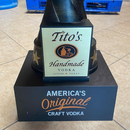 Tito's Vodka Football Trophy Pre-Owned Statue - LM Treasures 