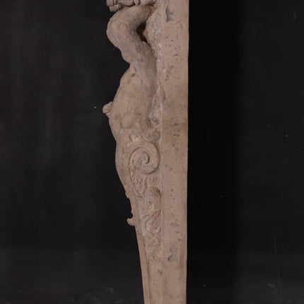 Cherub Stone Column Set Life Size Statue - LM Treasures 