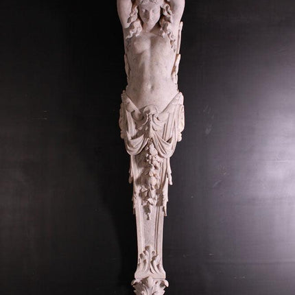 Stone Lady Column Large Life Size Statue - LM Treasures 