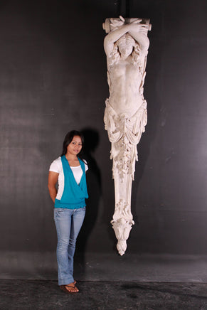 Stone Lady Column Large Life Size Statue - LM Treasures 
