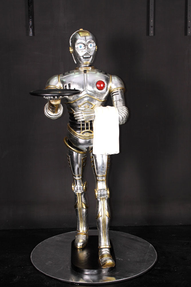 Android Robot Droid Butler Life Size Statue | LM Treasures