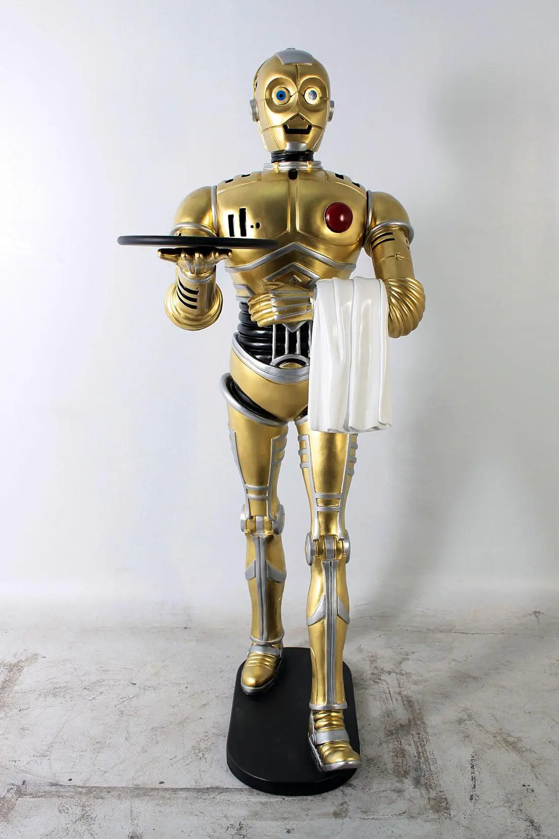 Android Gold Robot Droid Butler Life Size Statue – LM Treasures