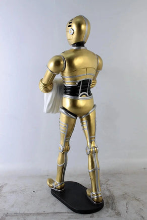 Android Gold Robot Droid Butler Life Size Statue| LM Treasures