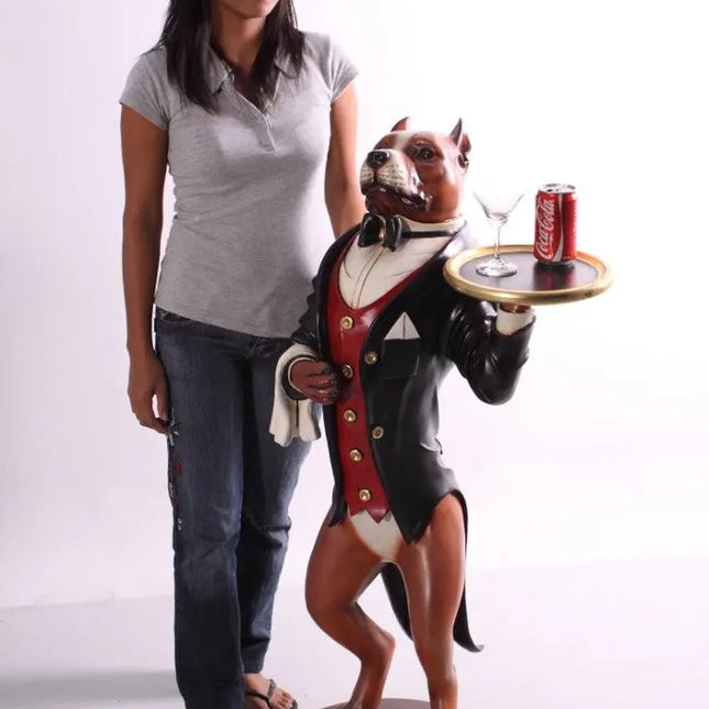 Pit Bull Butler Statue LM Treasures - H