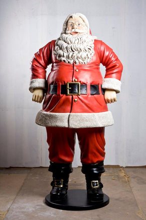 Jolly Santa Claus Christmas Life Size Statue - LM Treasures 