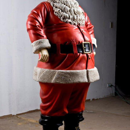 Jolly Santa Claus Christmas Life Size Statue - LM Treasures 