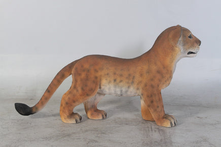 Standing Lion Cub Life Size Statue - LM Treasures 