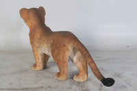 Standing Lion Cub Life Size Statue - LM Treasures 