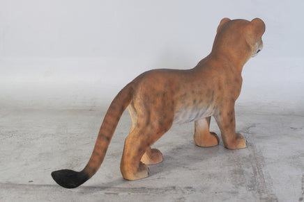 Standing Lion Cub Life Size Statue - LM Treasures 