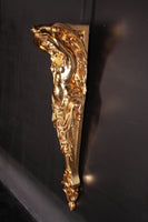 Gold Stone Lady Column Life Size Statue - LM Treasures 