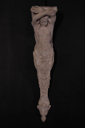 Stone Column Lady Pilaster Small Greek Roman Prop Resin Decor - LM Treasures 