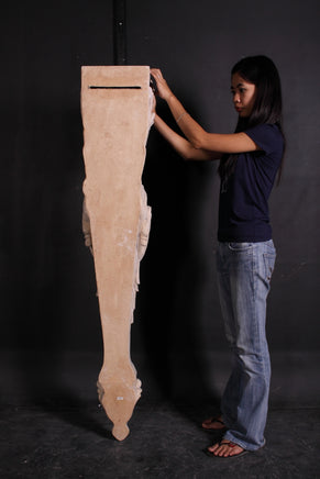 Stone Column Lady Pilaster Small Greek Roman Prop Resin Decor - LM Treasures 