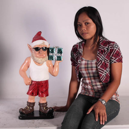 Small Elf Sunny Wearing Sunglasses Statue - LM Treasures 
