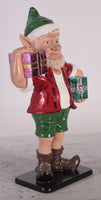 Small Sunny Elf With Two Gifts Life Size Statue - LM Treasures 