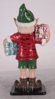 Small Sunny Elf With Two Gifts Life Size Statue - LM Treasures 