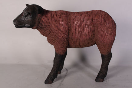 Brown Texelaar Lamb Life Size Statue - LM Treasures 