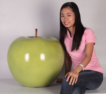 Large Green Apple Over Sized Statue - LM Treasures 