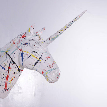 Pop Unicorn Head Life Size Statue - LM Treasures 