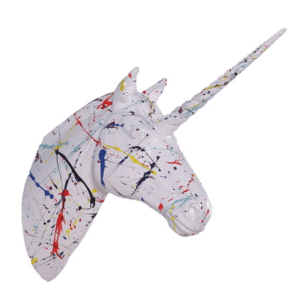 Pop Unicorn Head Life Size Statue - LM Treasures 