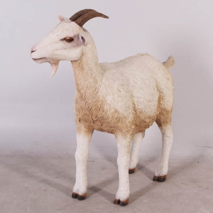 Cream Goat Life Size Statue - LM Treasures 